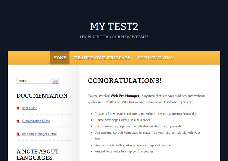Themes for Web Pro Manager